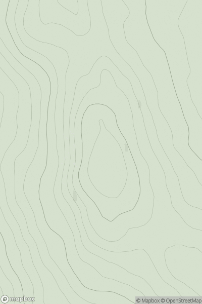 Thumbnail image for Beinn Chreagach [North Skye and Raasay] showing contour plot for surrounding peak